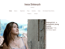 Tablet Screenshot of inesasinkevych.com